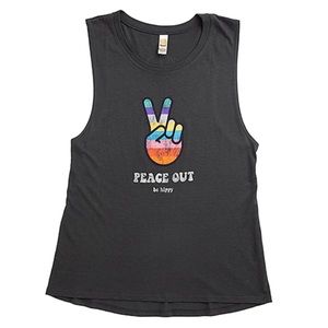 Be Hippy Peace Out Tank🌄💫